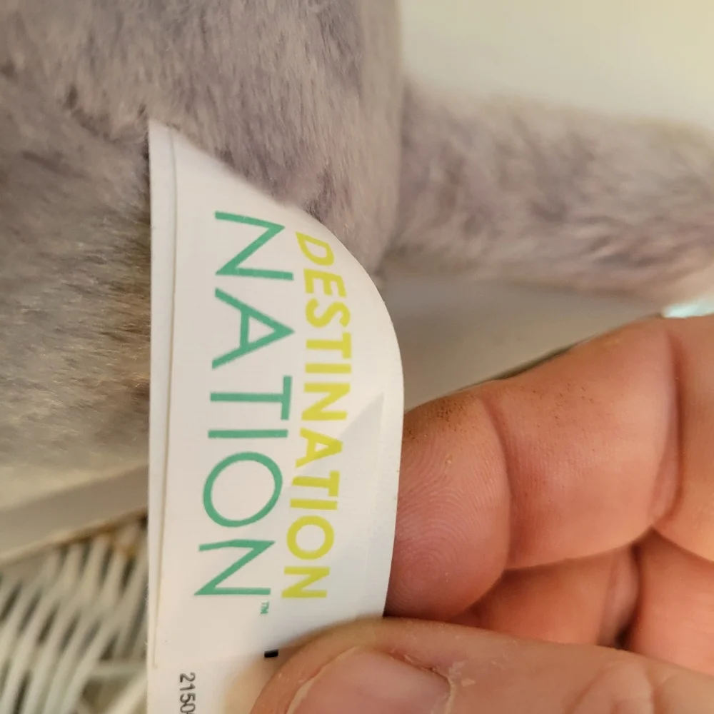 Destination Nation Elephant Plush Stuffed Animal by Aurora 9" Super Soft - Picture 5 of 6